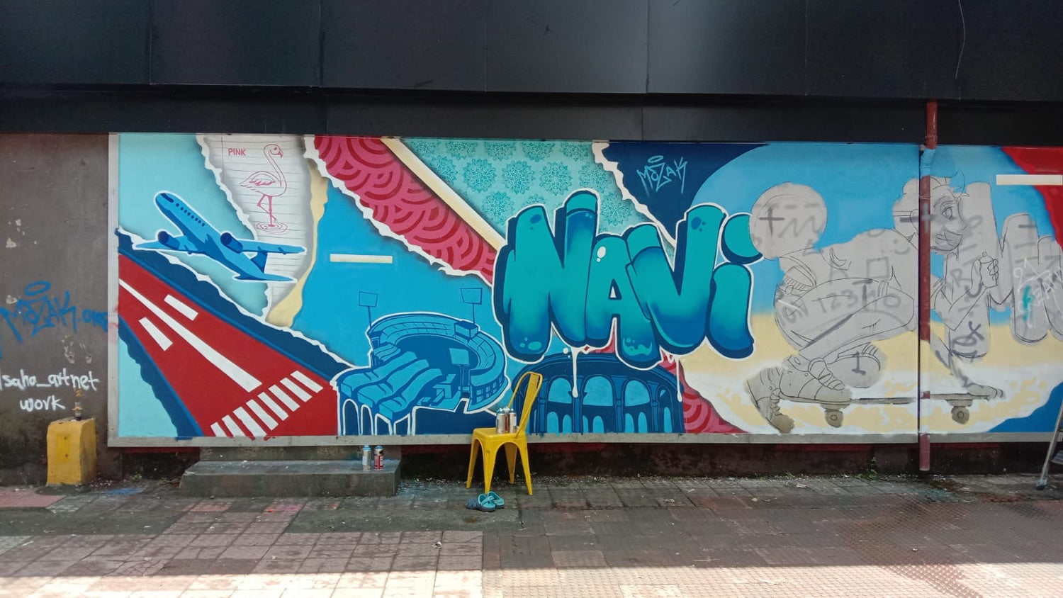 Graffitti Art with Cosmos Spray Paints